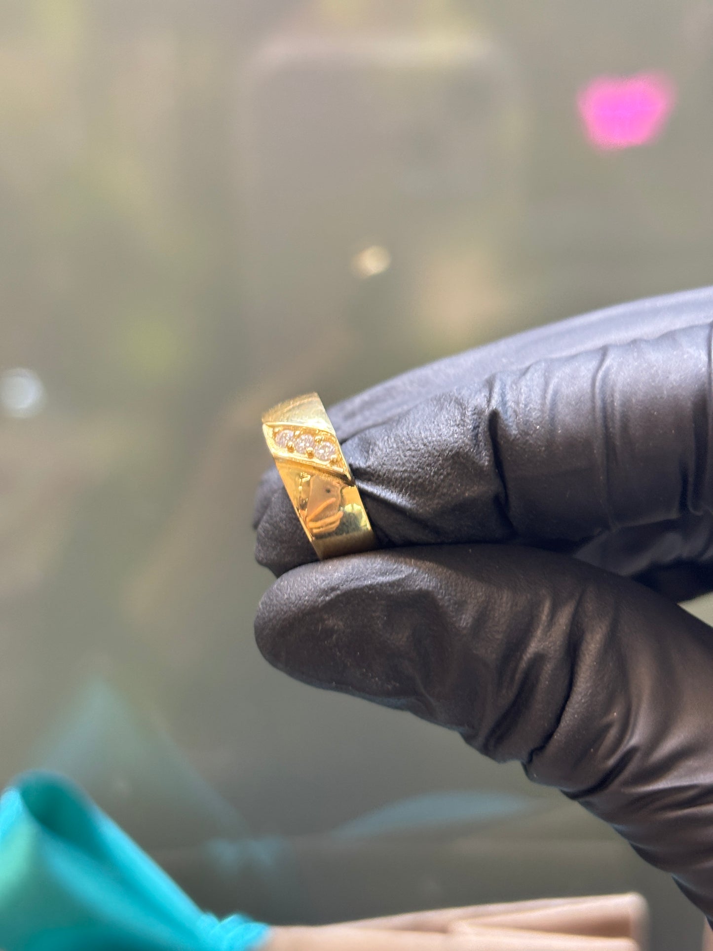 Argolla oro 10k lisa3zirc