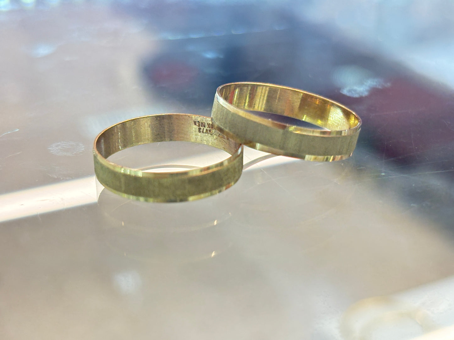 Argolla oro 10k satinada
