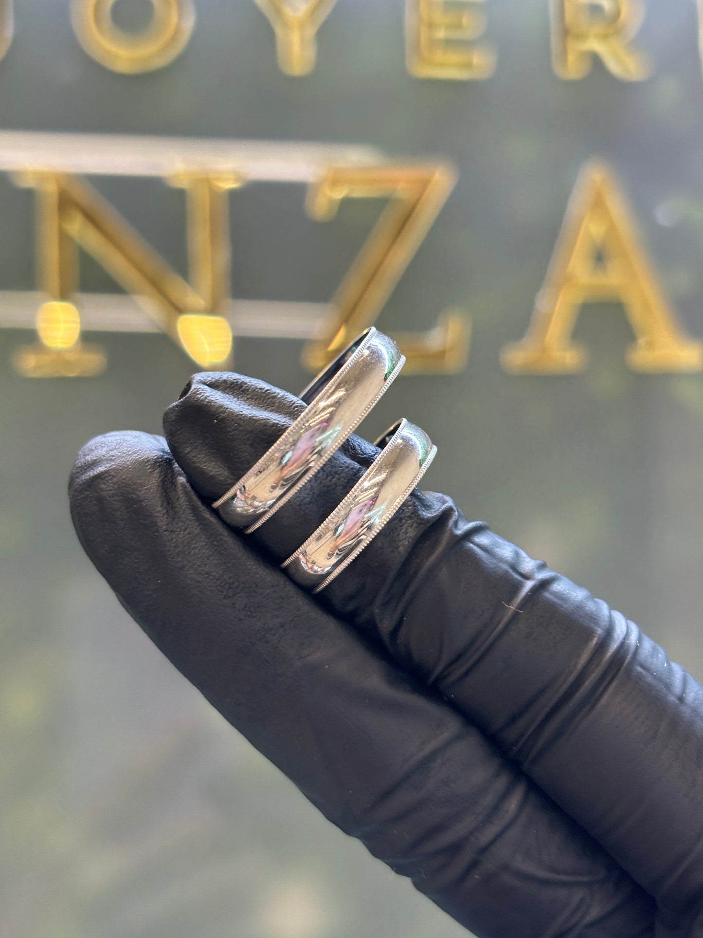 Argolla oro10k lisa c carrucha bco