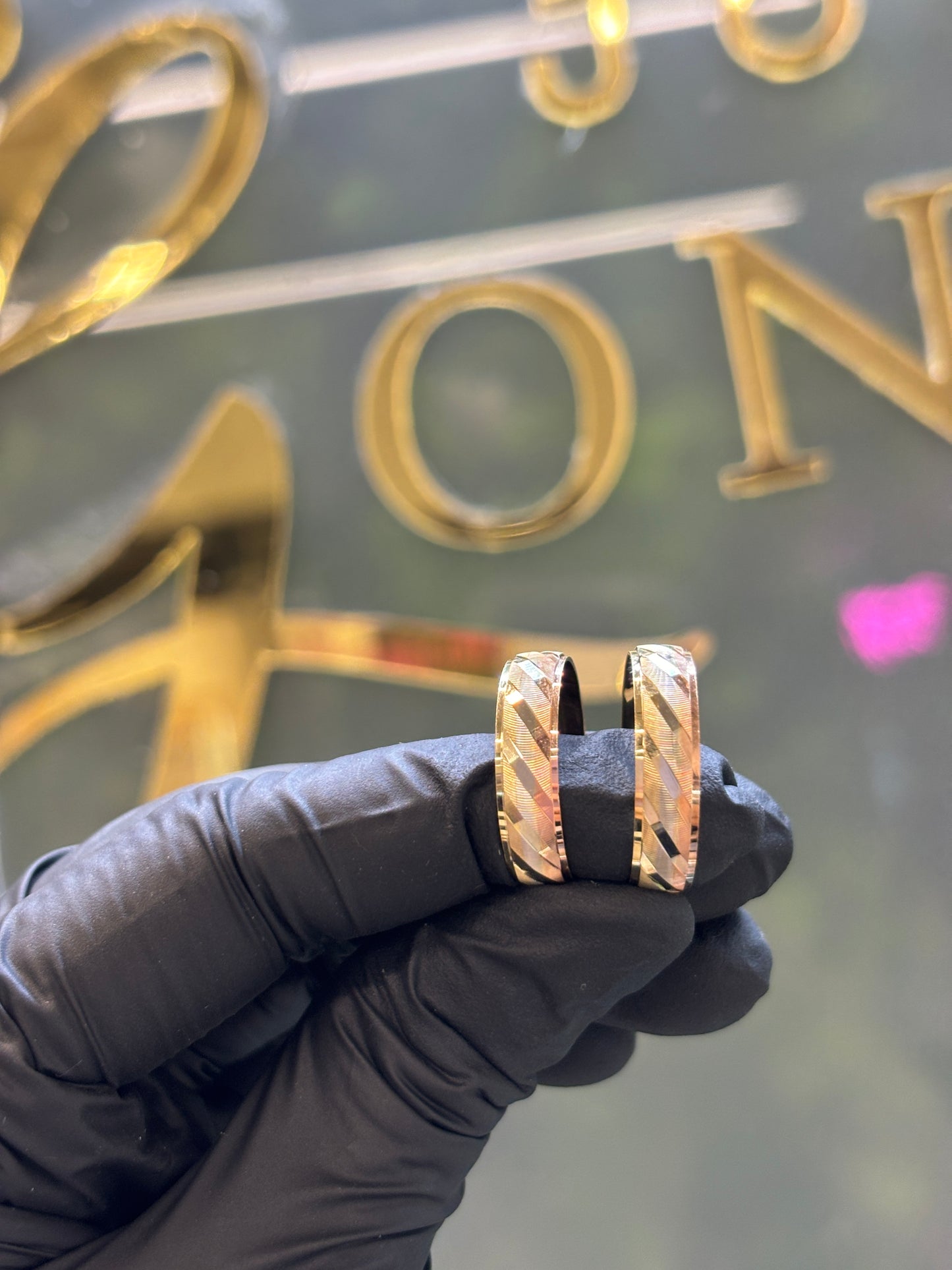 Argolla oro10k torzal color