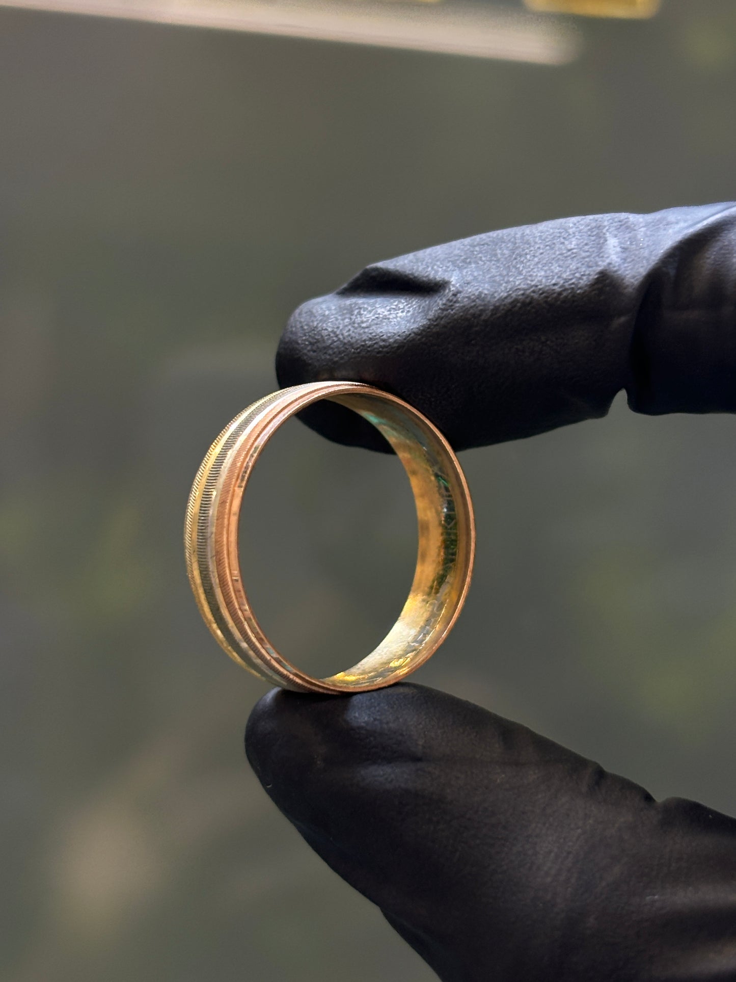 Argolla oro 10k gemela