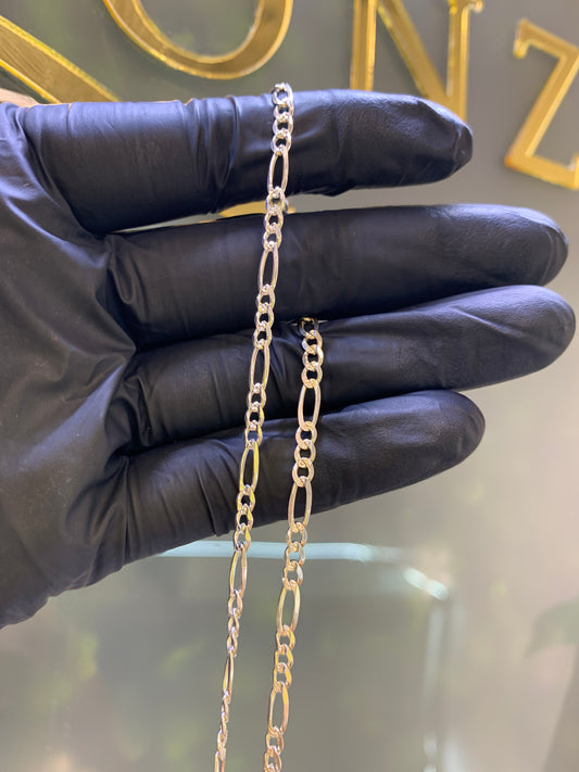 Cadena plata cartier diamantada 45 cm