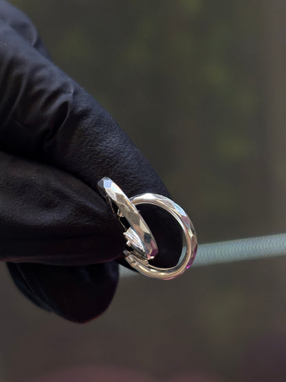 Arracada plata 1.3cm