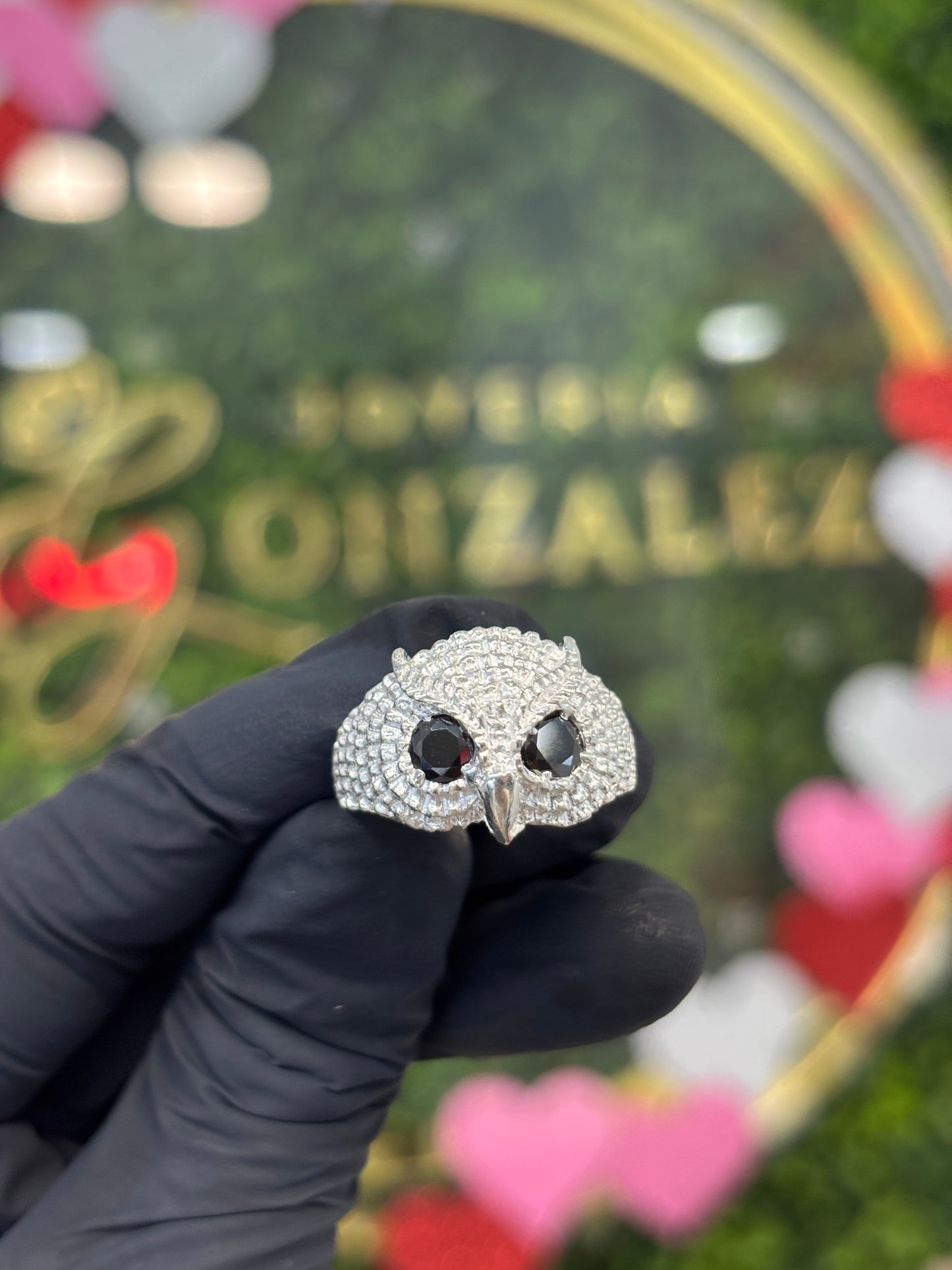 Anillo búho plata
