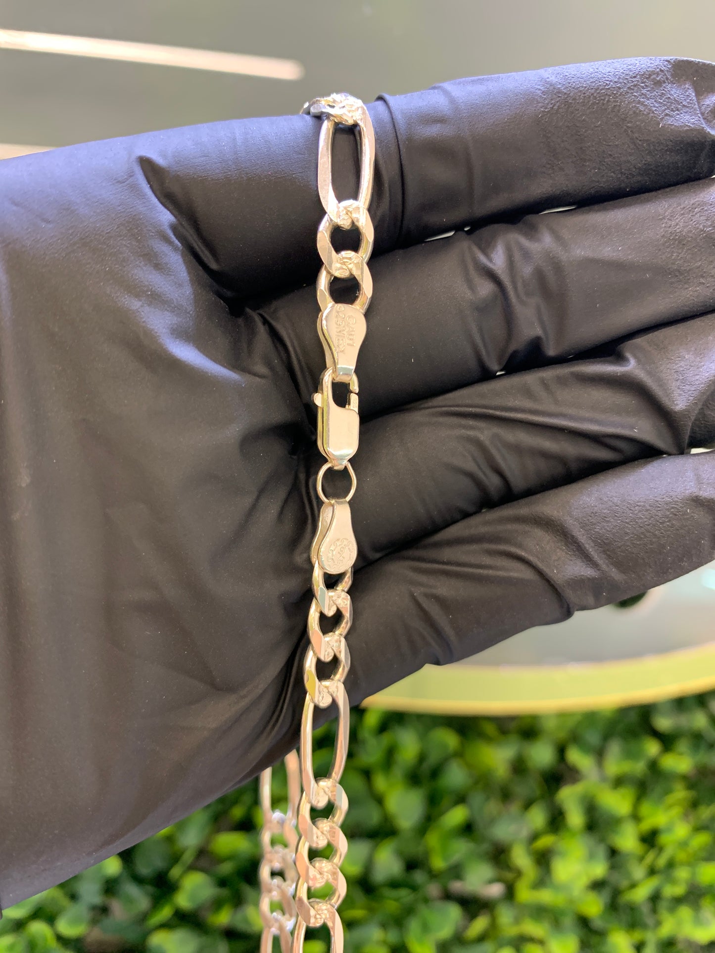 Cadena plata cartier diamantada 60 cm
