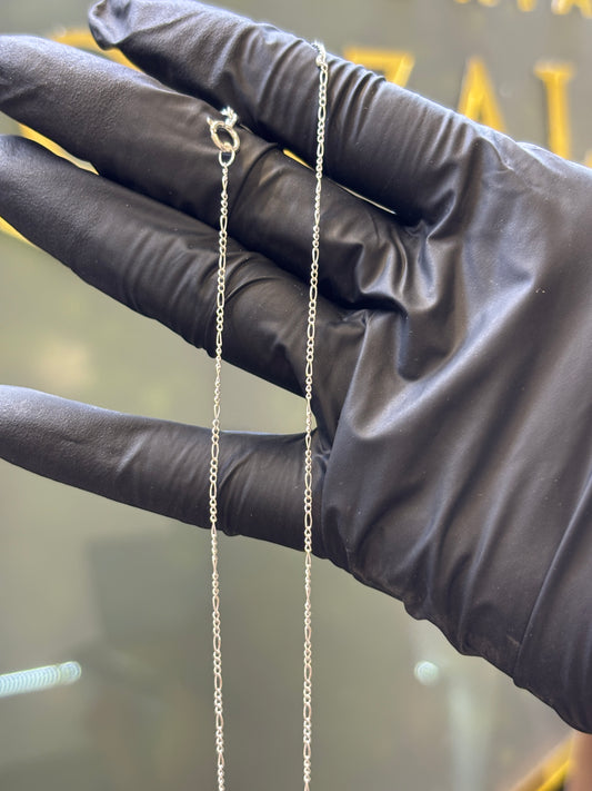 Cadena plata 40cm nacional