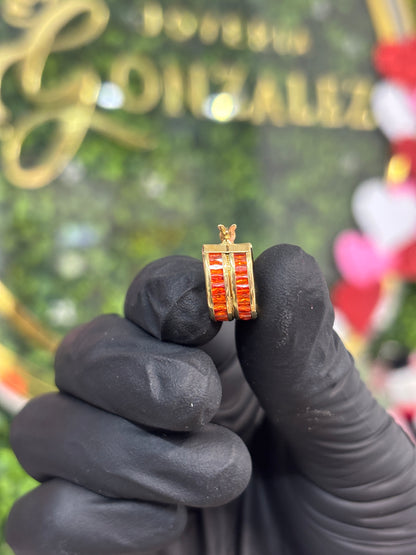 Arracada de oro 10k