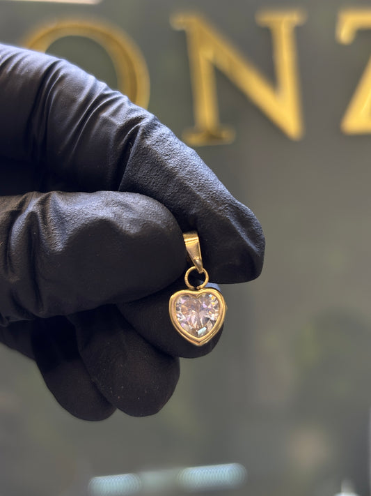 Dije corazón oro 10k