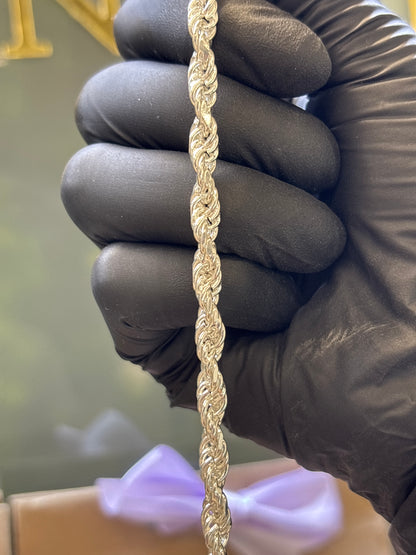 Pulso plata torzal 18cm