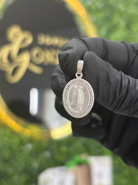 Medalla de virgen de Guadalupe plata