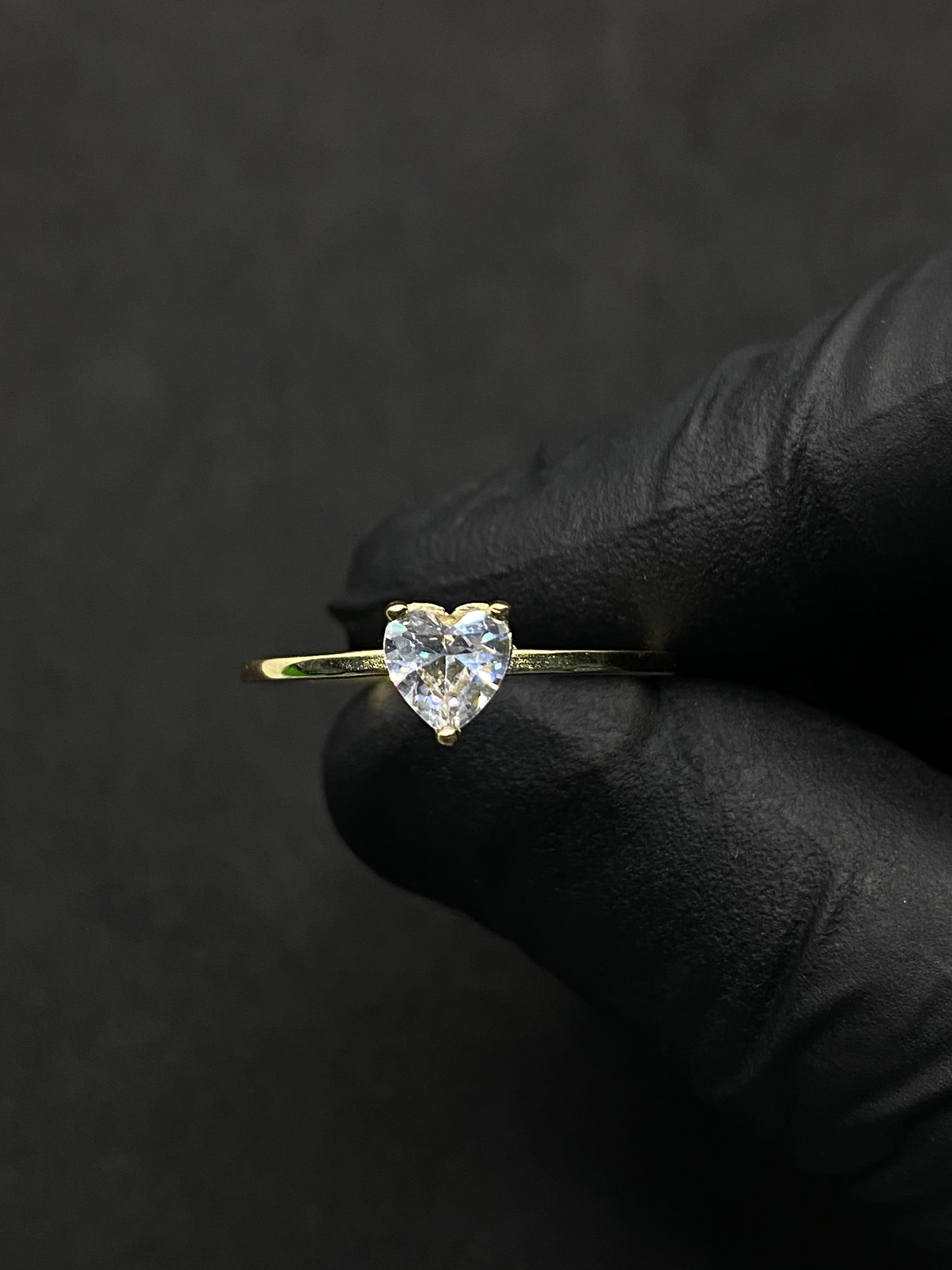 Anillo corazon oro 10k