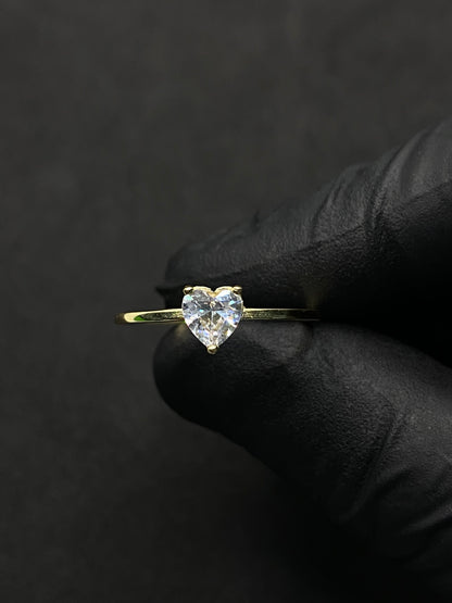 Anillo corazon oro 10k