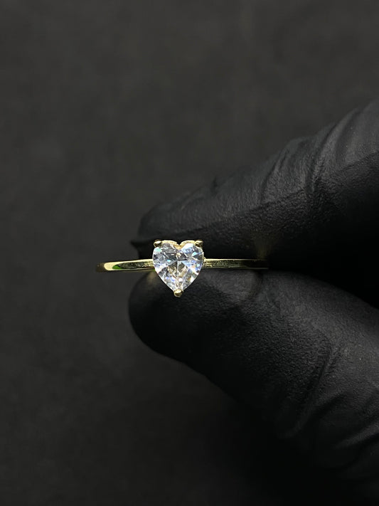Anillo corazon oro 10k