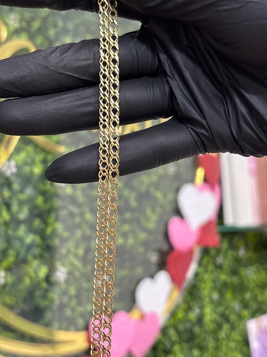 Cadena oro 10k doble hilo