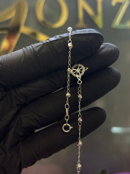 Pulso nudo de bruja plata