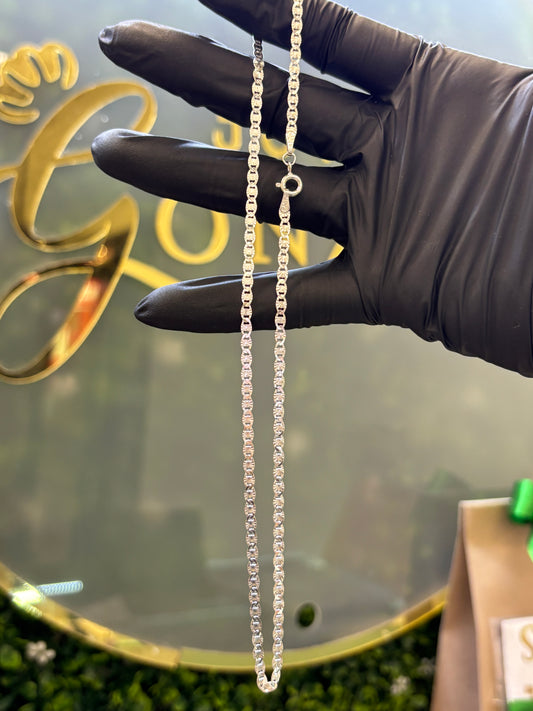 Cadena plata 40cm gussy