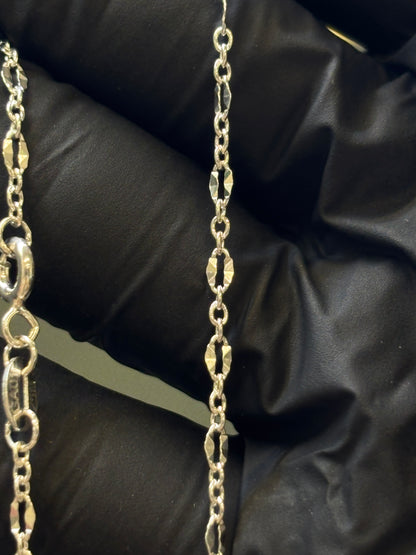 Cadena plata chival 44cm