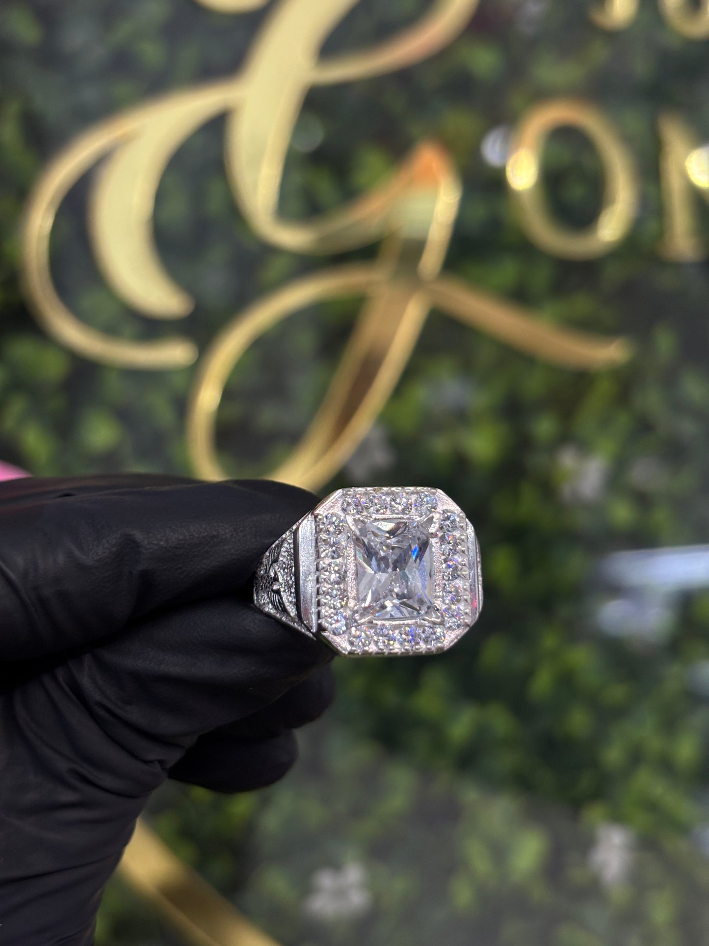 Anillo caballero plata