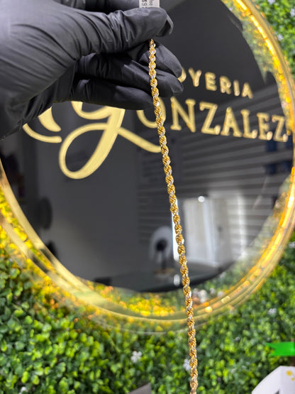 Pulso oro 10k torzal