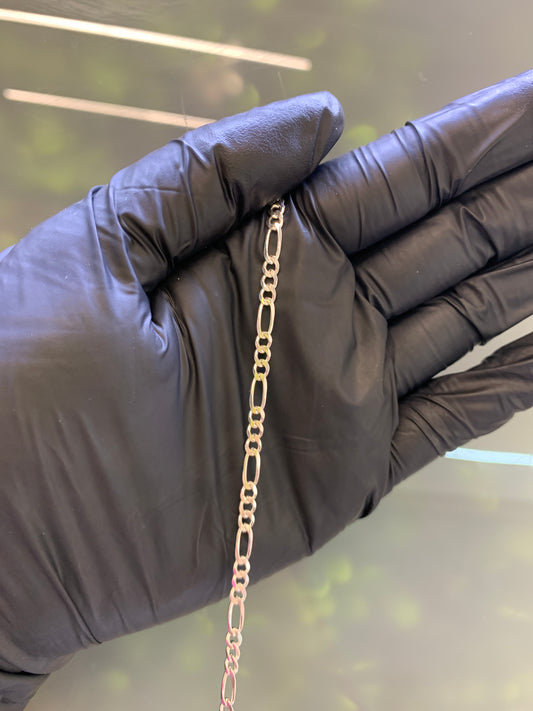 pulso  de plata Cartier liso 15cm