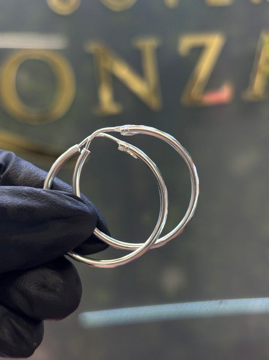 Arracada plata 2.6cm