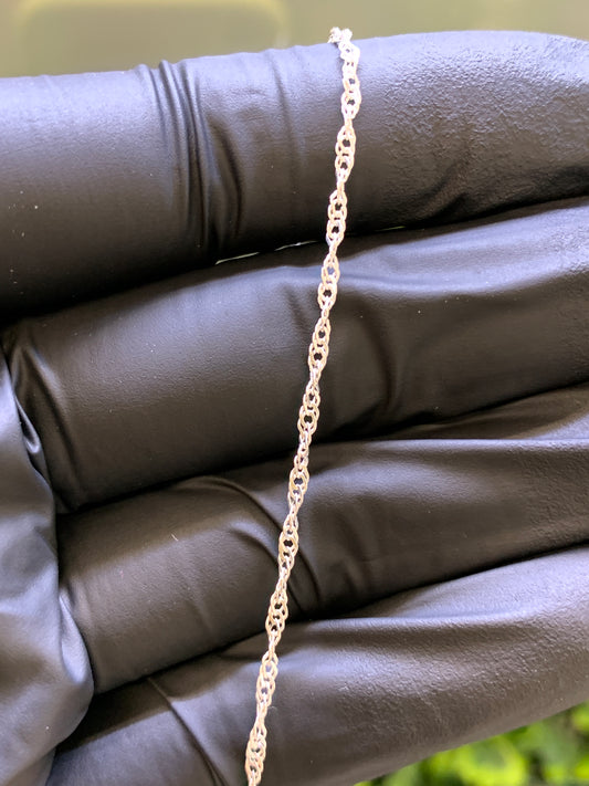 Cadena plata Singapur 50cm