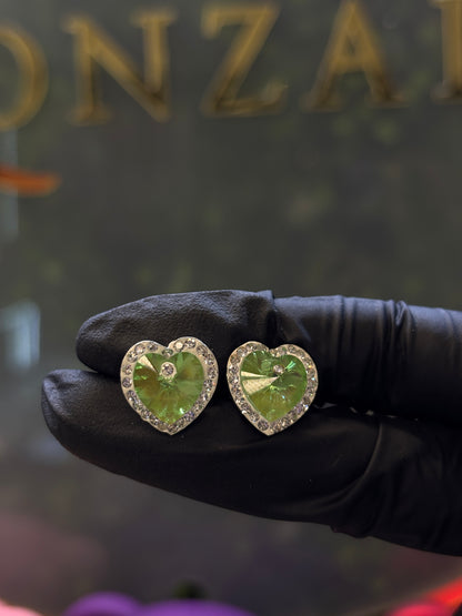 Arete corazón plata