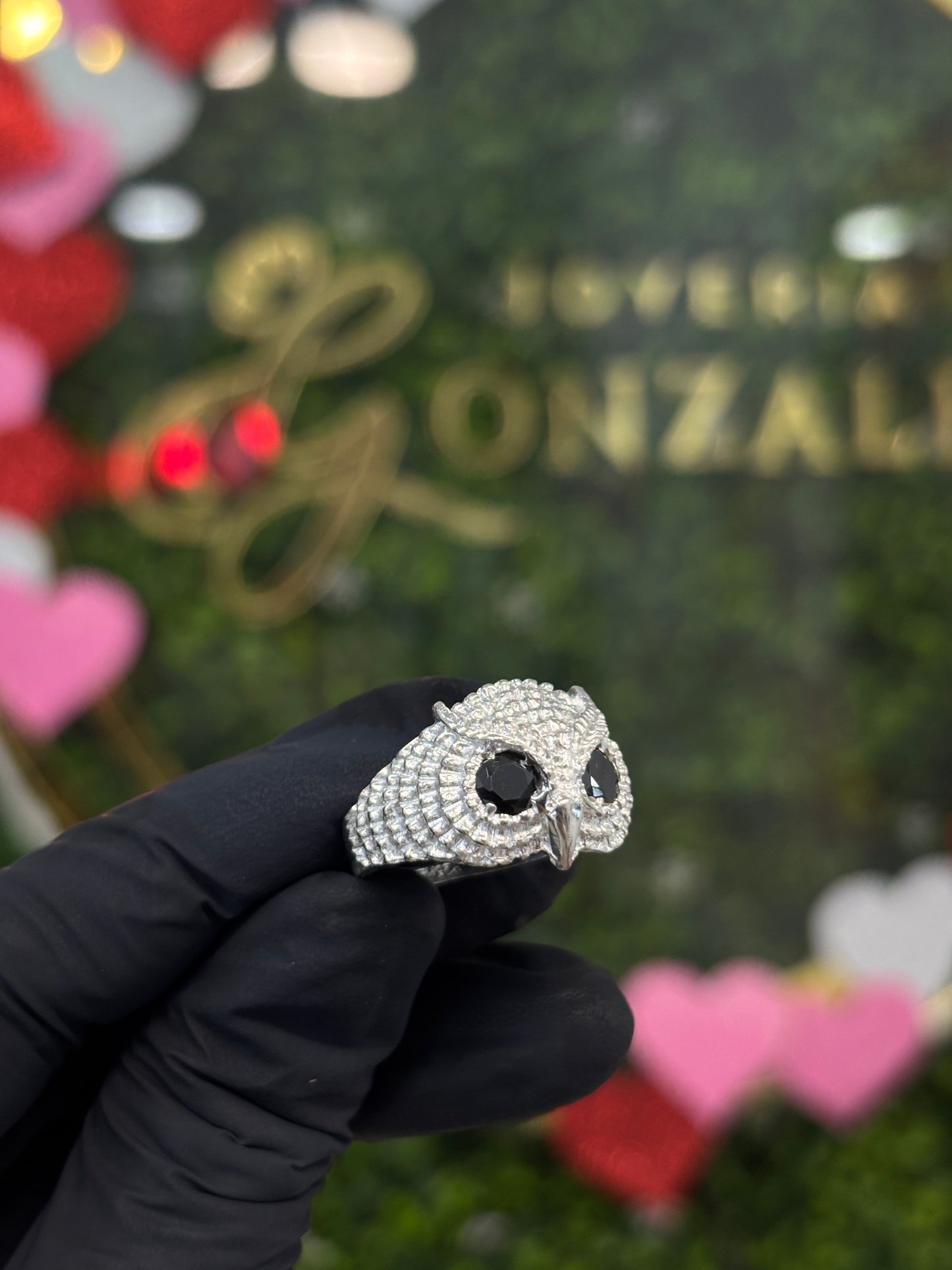 Anillo búho plata