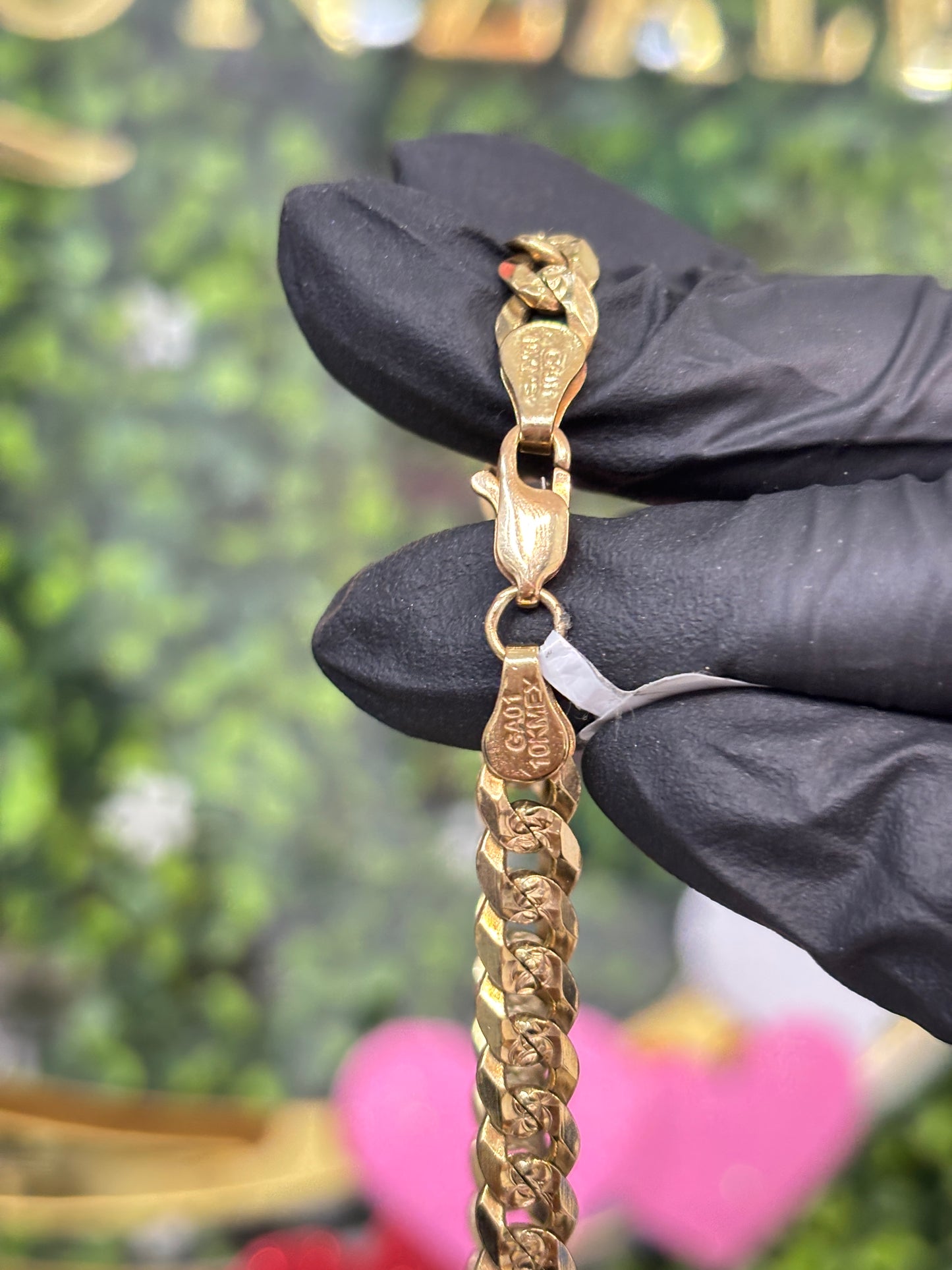 Cadena oro 10k cubana