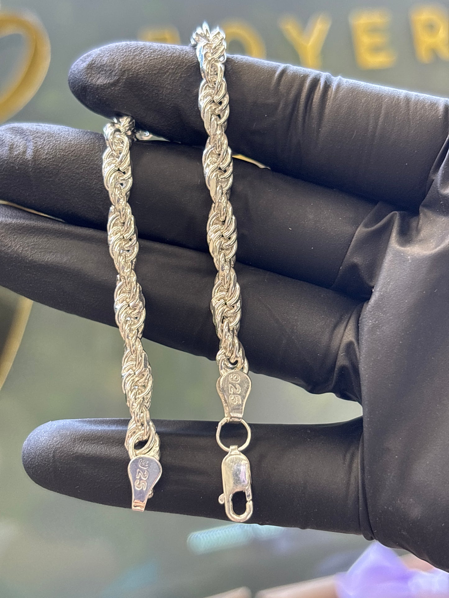 Pulso plata torzal 18cm