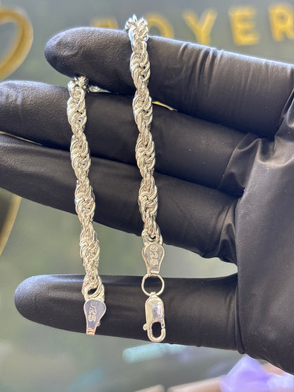 Pulso plata torzal 18cm