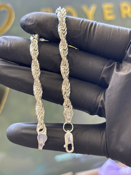 Pulso plata torzal 18cm