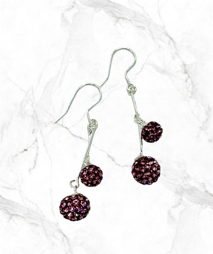 Arete largo plata