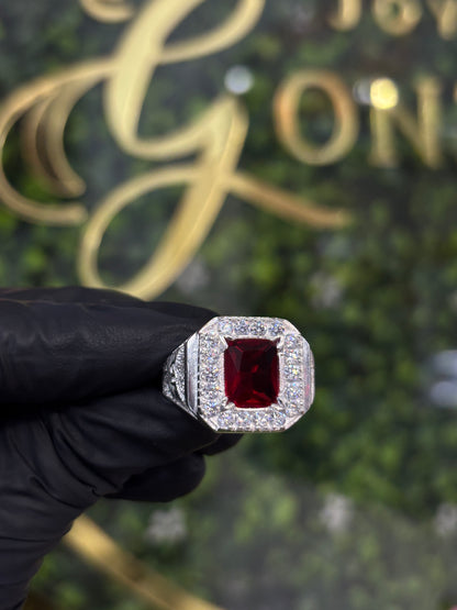 Anillo caballero plata
