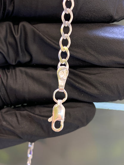 esclava plata barbado 14cm