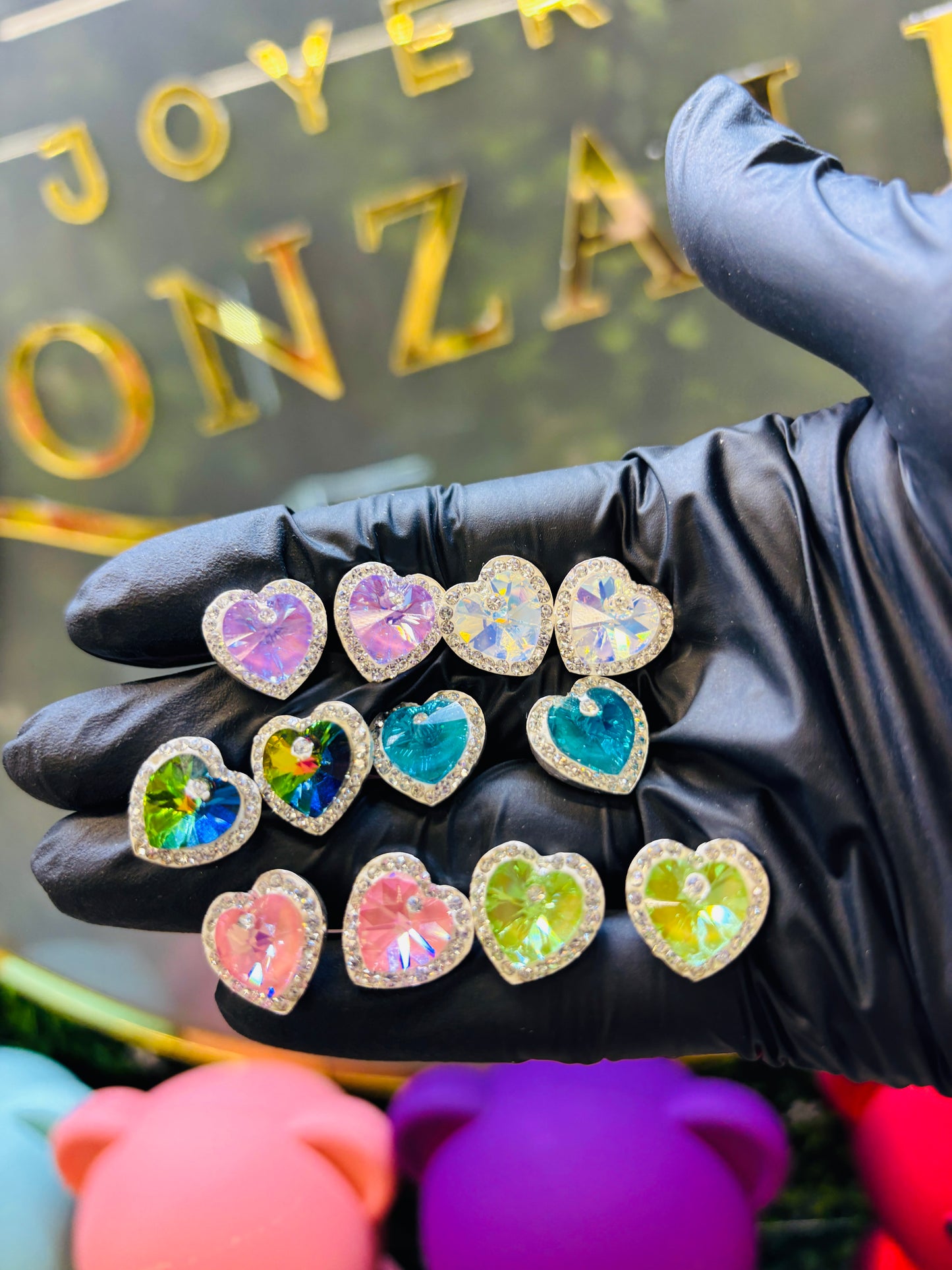 Arete corazón plata