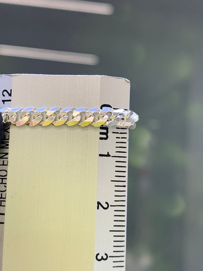 cadena plata cubana 65cm