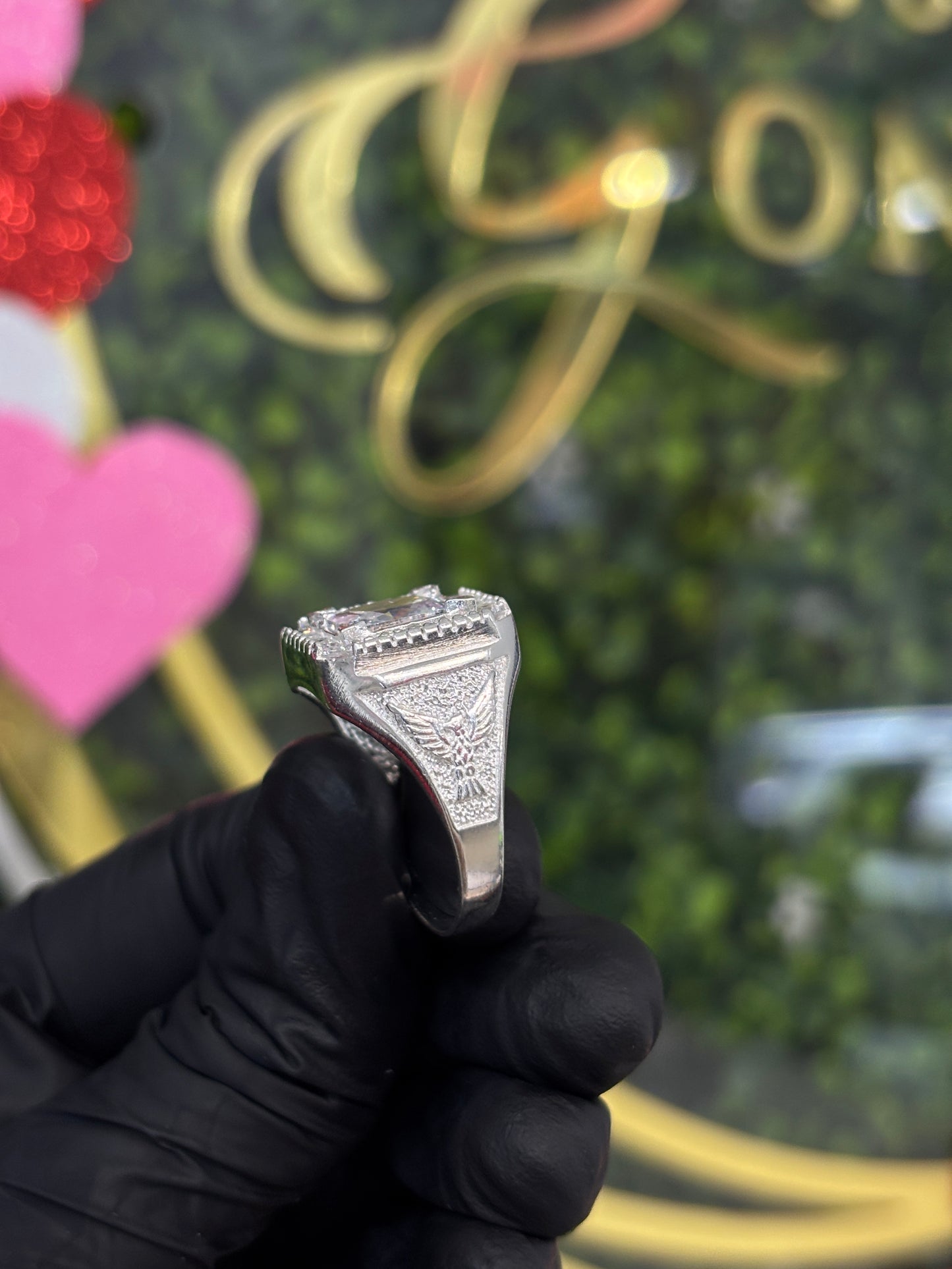 Anillo caballero plata