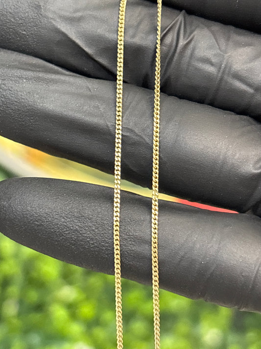 Cadena oro 10k barbada