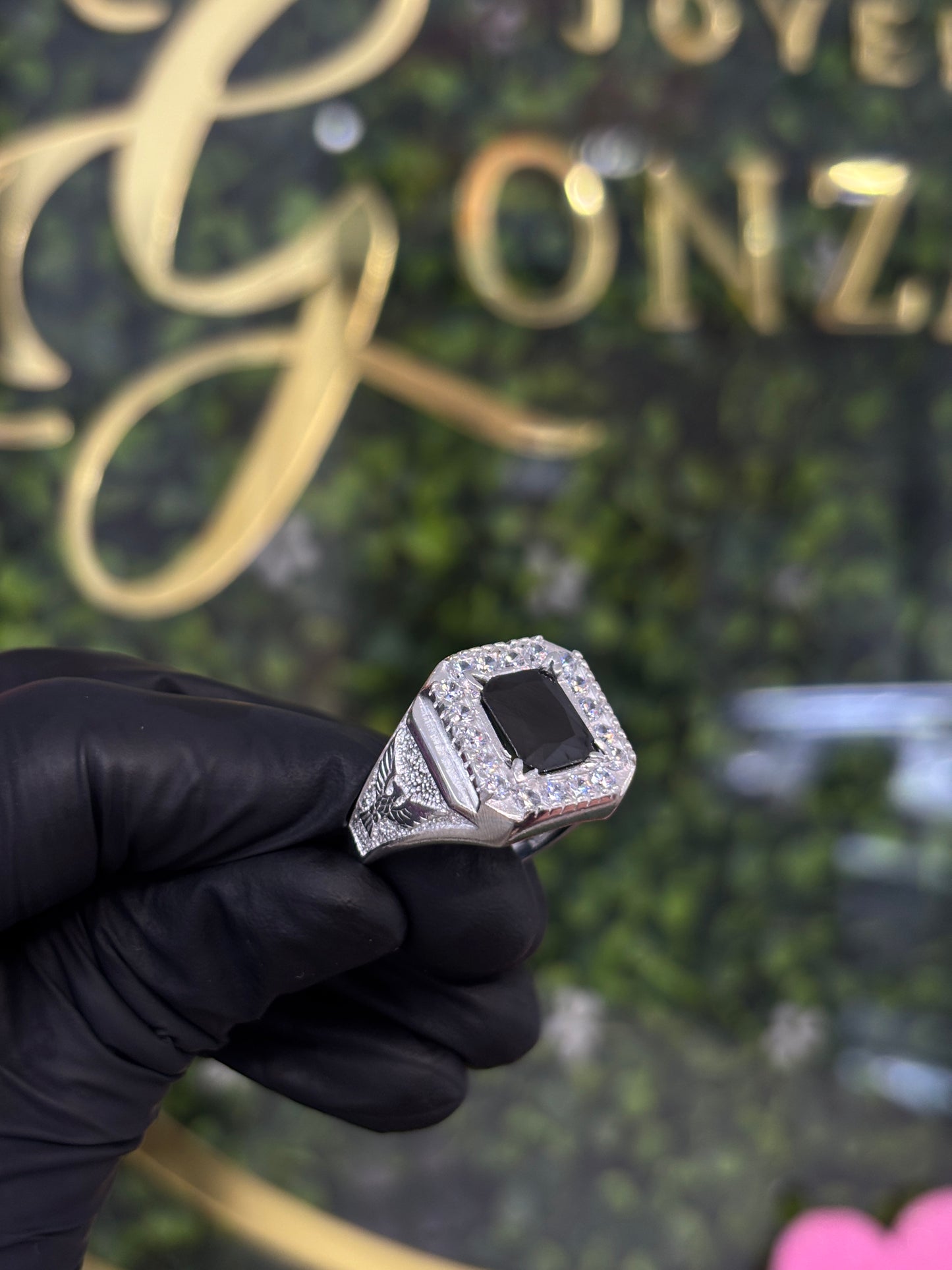 Anillo caballero plata