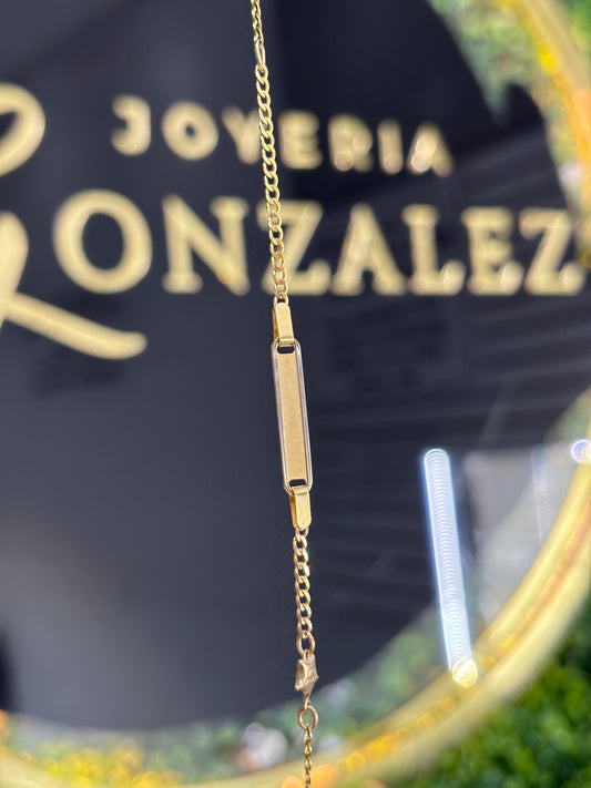 Esclava oro 10k barbada