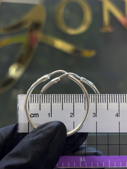 Arracada plata 2.6cm