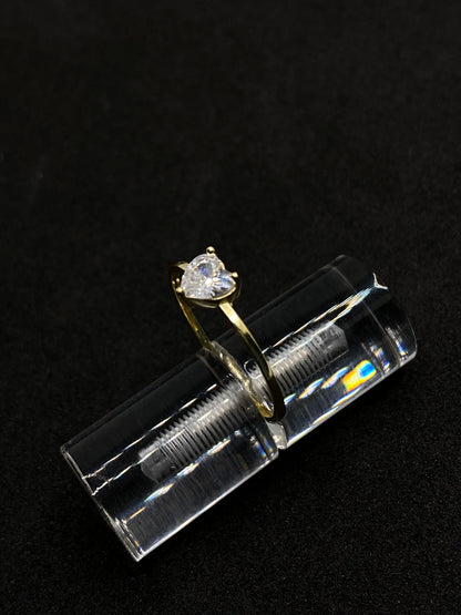 Anillo corazon oro 10k