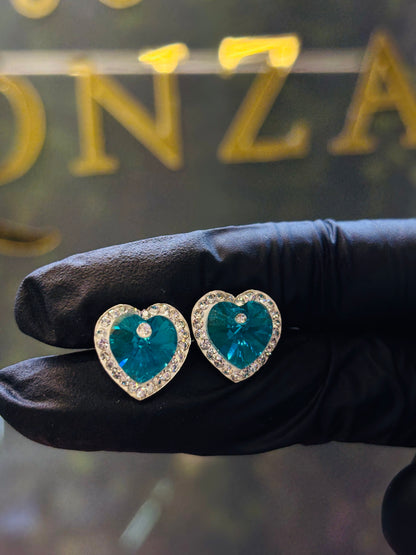 Arete corazón plata