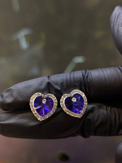 Arete corazón plata