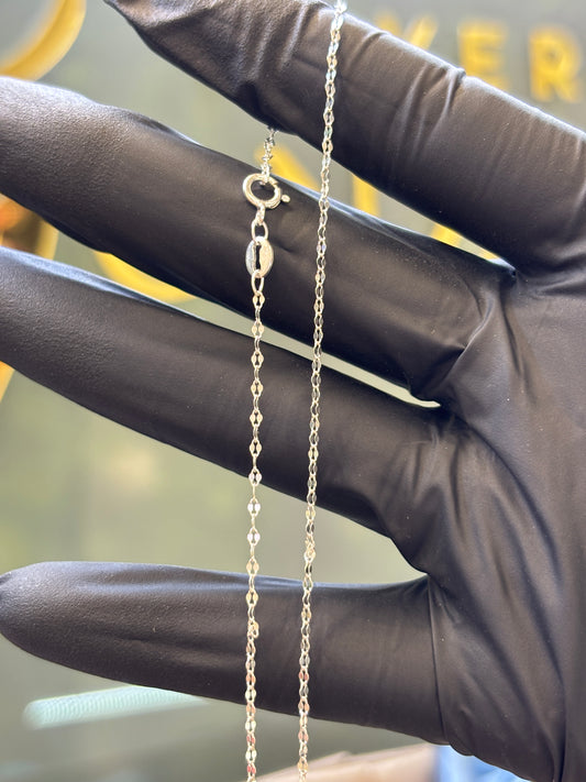 Cadena plata 40cm italiana