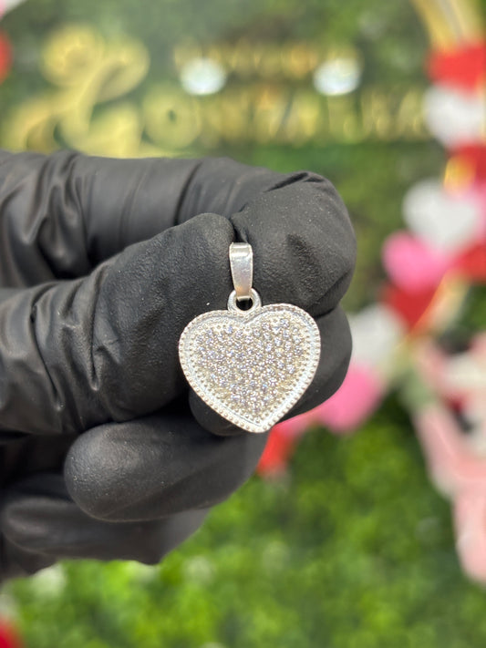 Dije corazón plata 925
