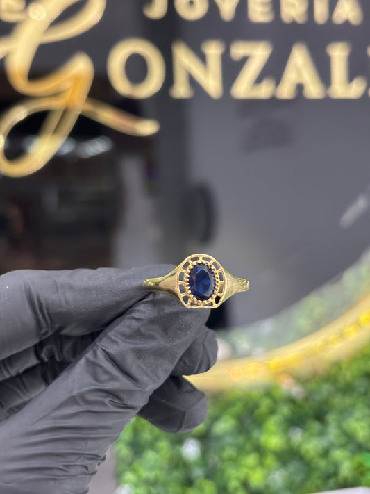 Anillo oro 10k caballero