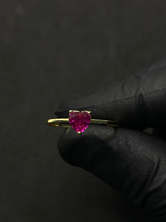 Anillo corazon 10k