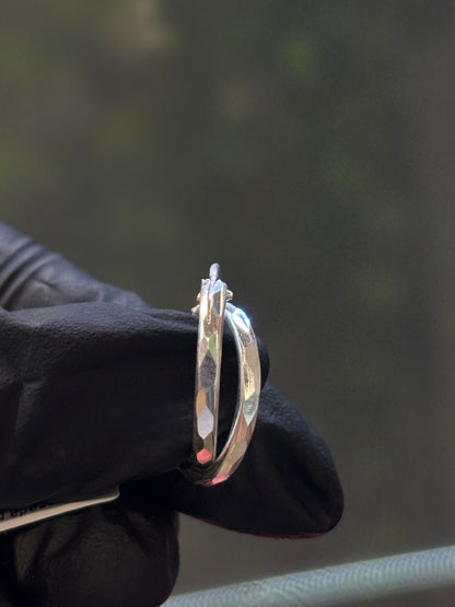 Arracada plata 1.5cm